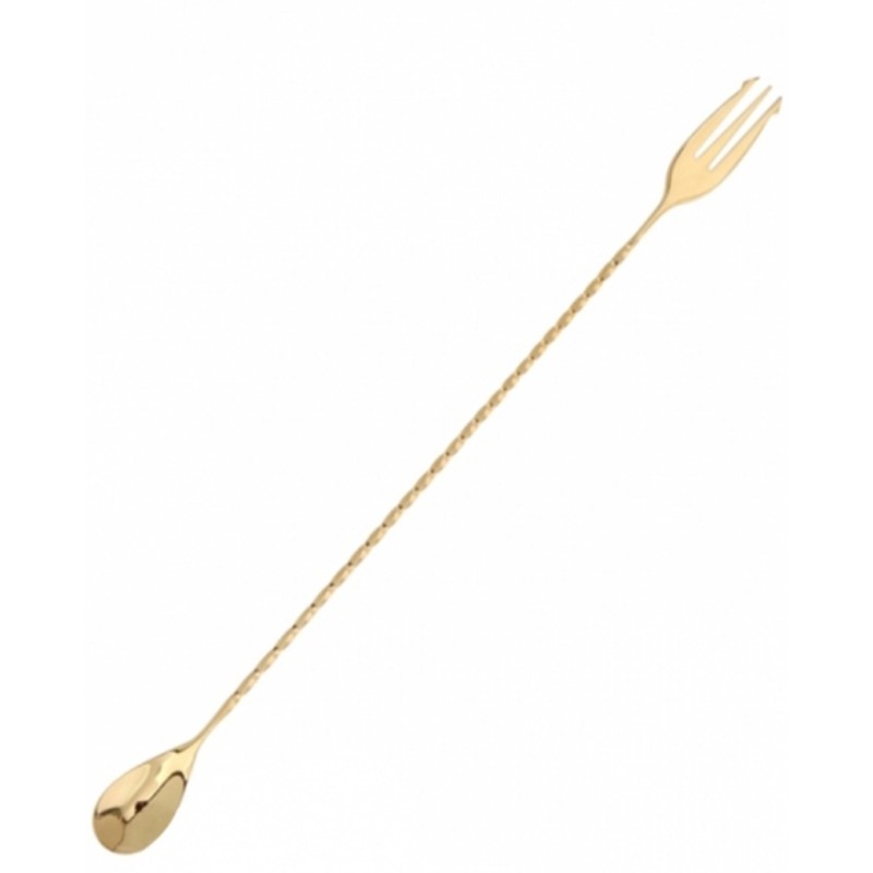 Bar spoon Trident 45 cm Oro Puro 24 karati