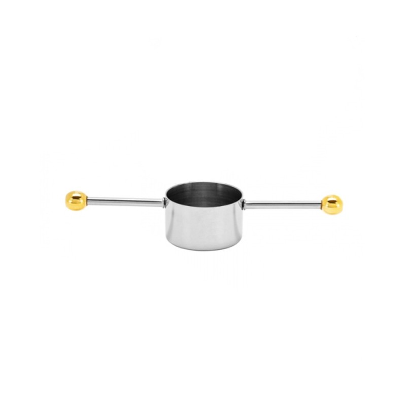 Jigger Mr.Slim® MR-419 in acciaio inox dettagli in oro 20 ml