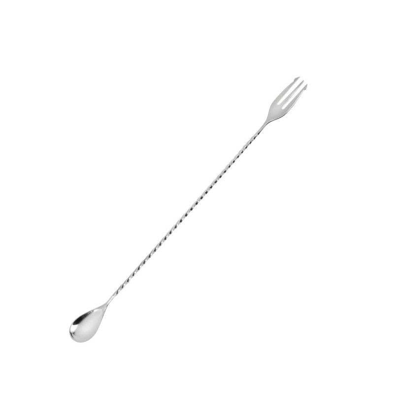 Bar Spoon Mixing Trident Acciaio 30 cm