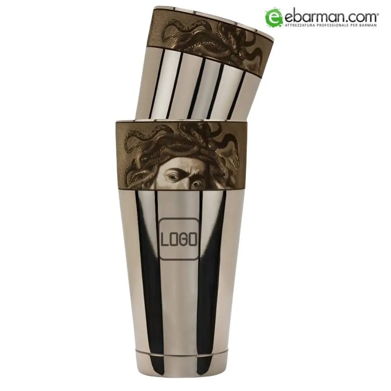 Shaker Boston Medusa con logo Maggiore Produzioni® personalizzato 900 e 600 ml