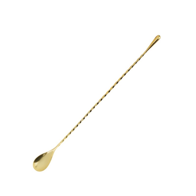 Bar spoon Steel Drop Oro 32 cm